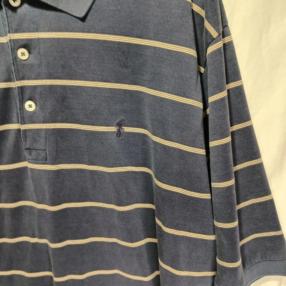 Men's XL Polo Golf Ralph Lauren. Navy And Gold.‎ 100% Pima Cotton.